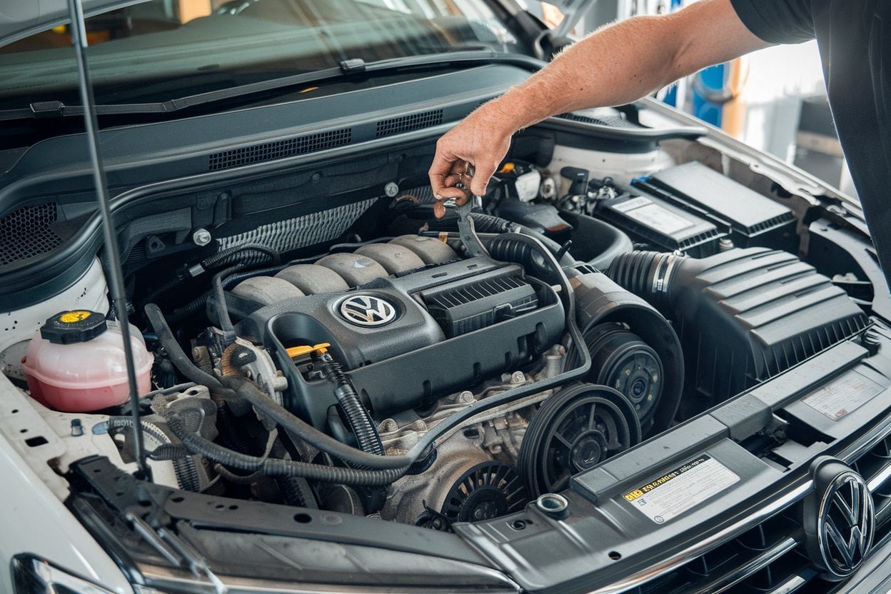 VW Tiguan timing belt tensioner replacement
