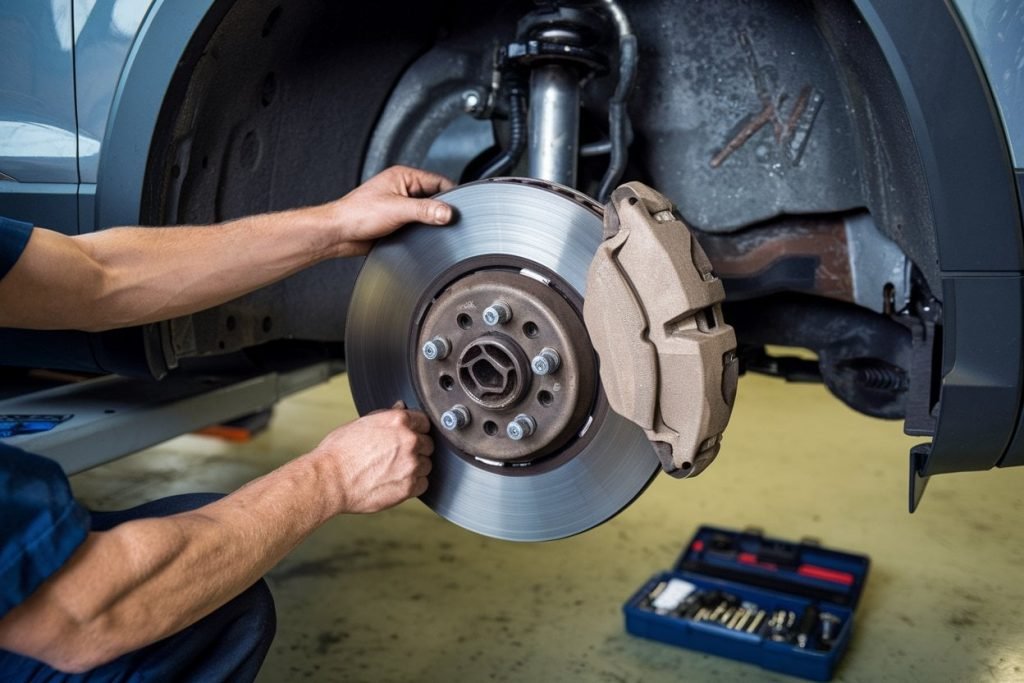 Volkswagen brake rotor replacement