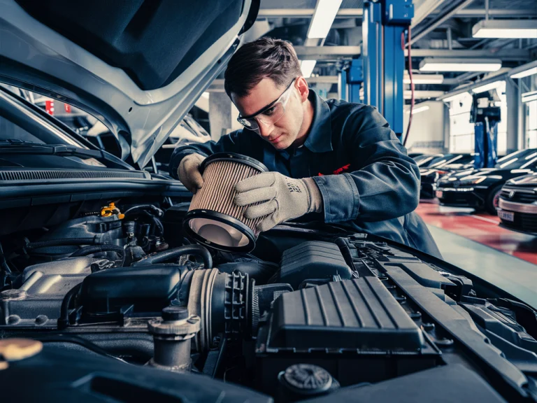 Filter service on a Volkswagen Tiguan