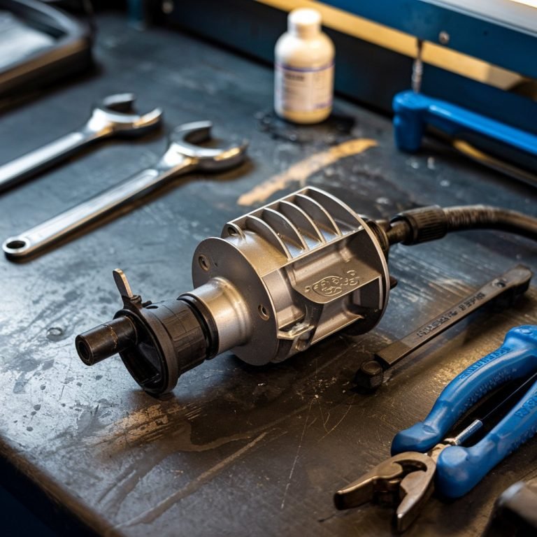 Close up of a Volkswagen Golf washer pump