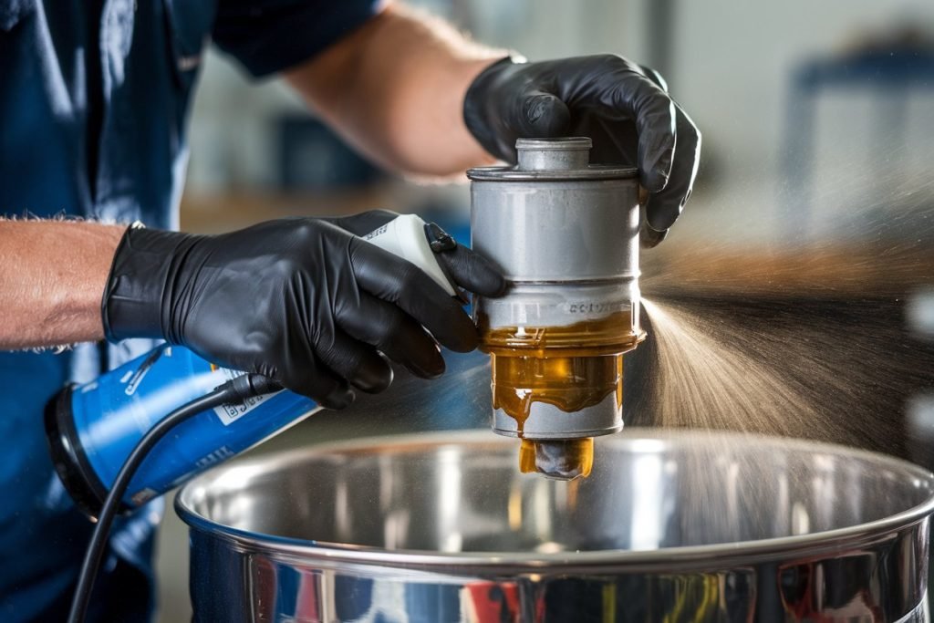 Technician working in our Volkswagen workshop