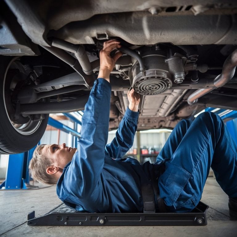 Starter motor replacement in our workshop