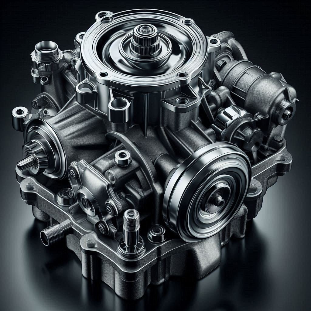New Volkswagen water pump ready for fitting
