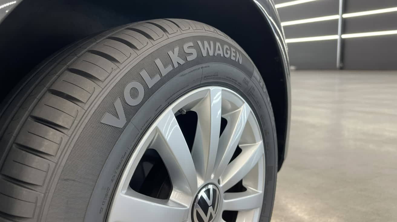 “Uneven tread VW tyre”
