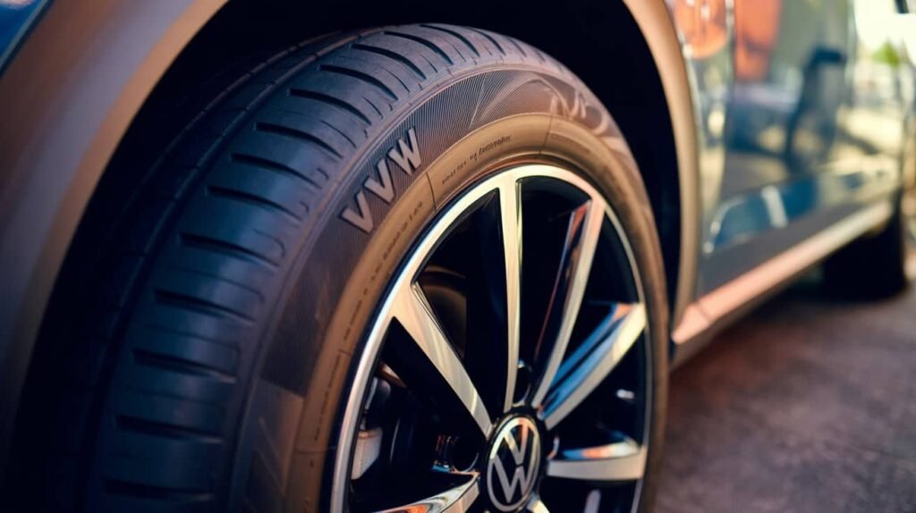 Uneven tyre tread wear from poor alignment