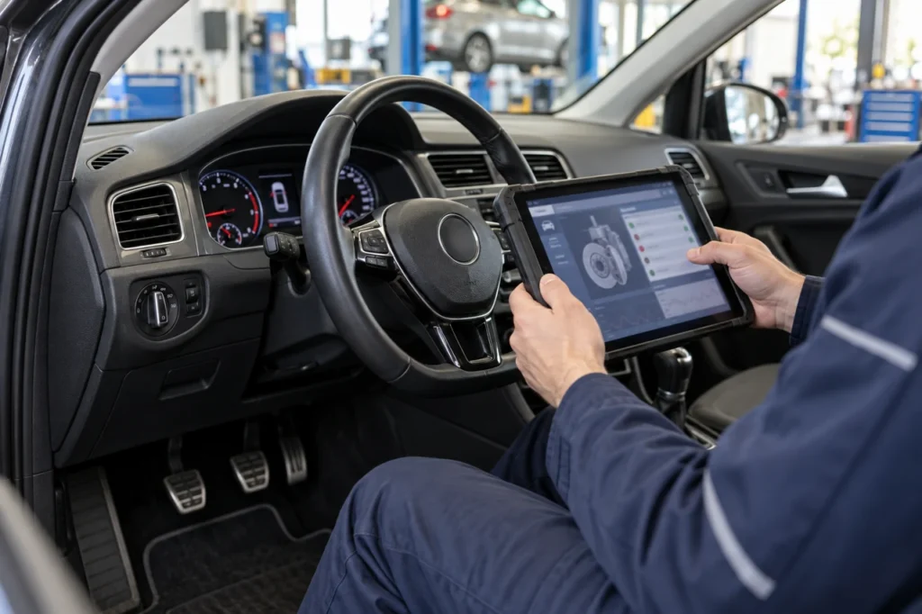 Volkswagen ABS system diagnosis