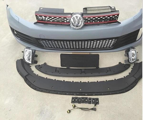 Reference bumper cover, grille, lower trim and associated fittings